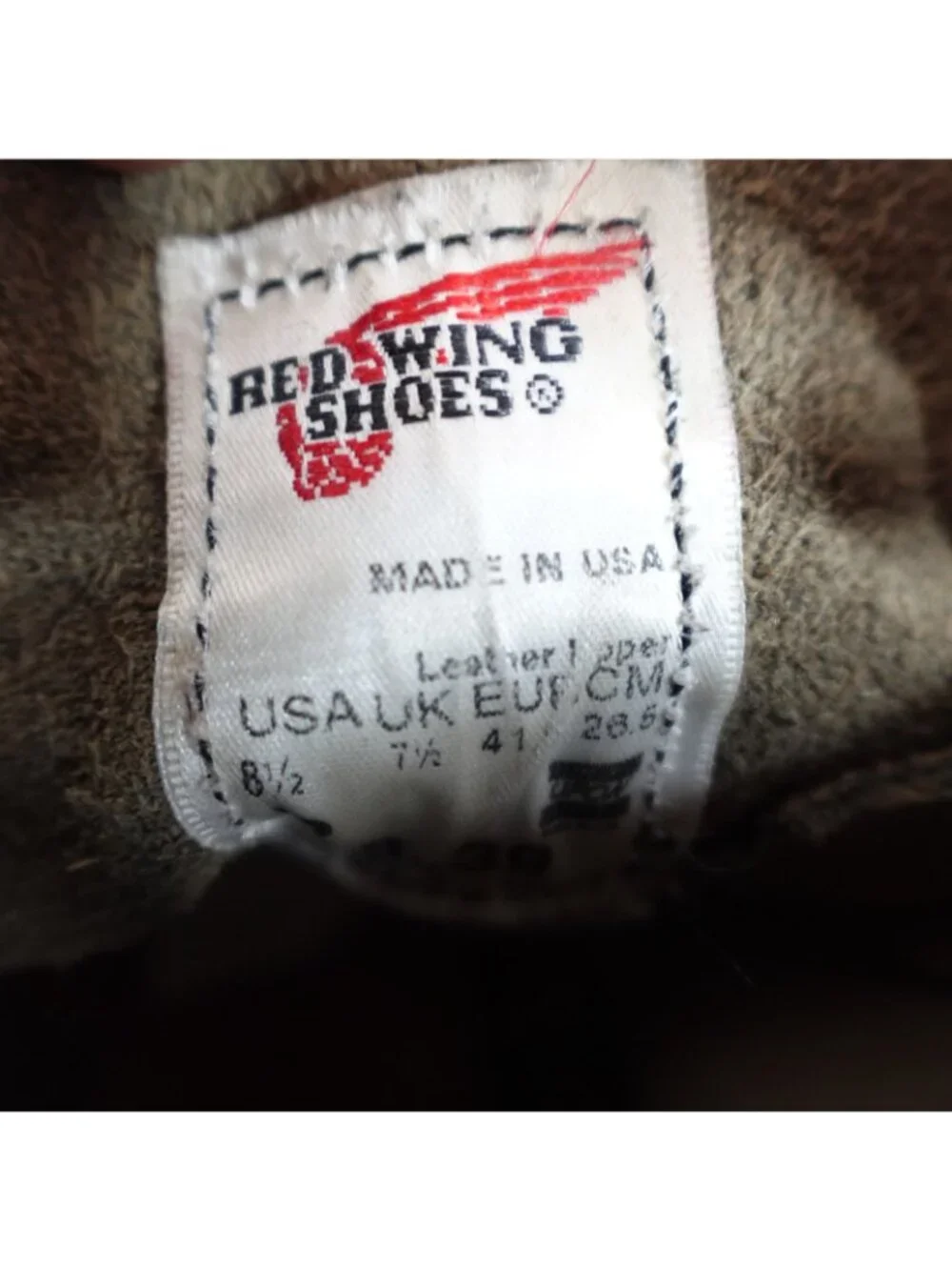 Red Wing Boots 8.5 Gray Suede Roughout 8139 Nigel Cabourn 2010